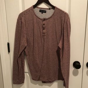 Men’s longsleeve striped button up pull over